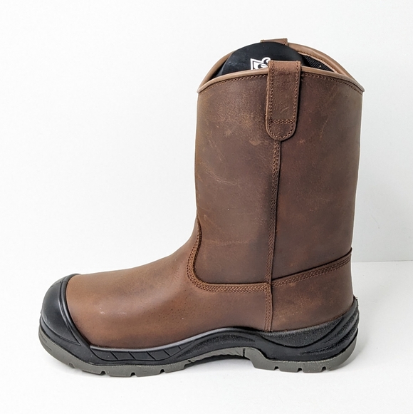 Rocky Worksmart Waterproof Pull-On Work Boots, Brown Leather, Men\'s 11.5 M main image 9